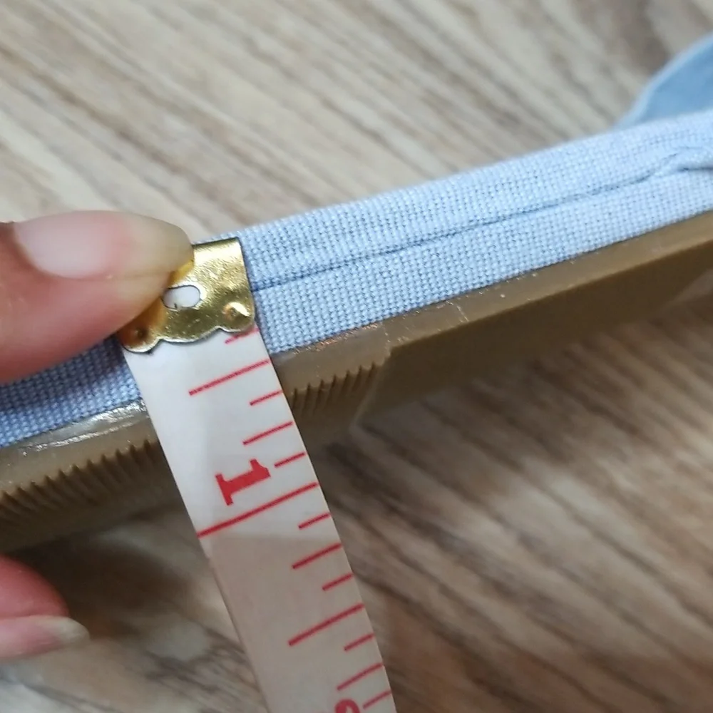 Ann Taylor Light Blue Open Toe Flats Size 8 - Picture 10 of 10